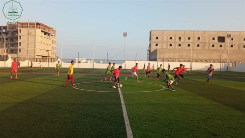 مستوى ثاني محاسبة يتفوق على نظيره مستوى أول شريعة في الدوري التنشيطي لكرة القدم بجامعة الأحقاف (2)