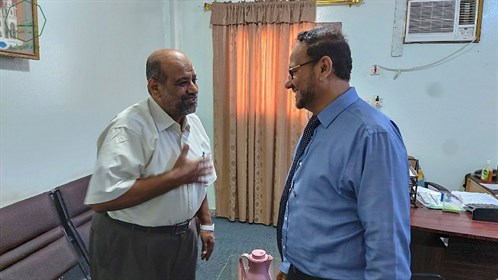 جامعة الأحقاف تستقبل رئيس جامعة العادل برئاسة الجامعة (12)