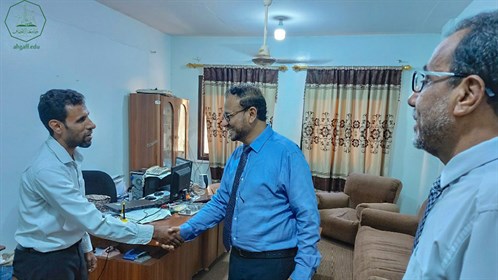 جامعة الأحقاف تستقبل رئيس جامعة العادل برئاسة الجامعة (15)