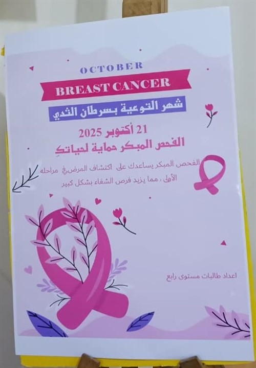 كلية البنات بجامعة الأحقاف تقيم محاضرة توعوية بمناسبة الشهر الوردي لسرطان الثدي (2)